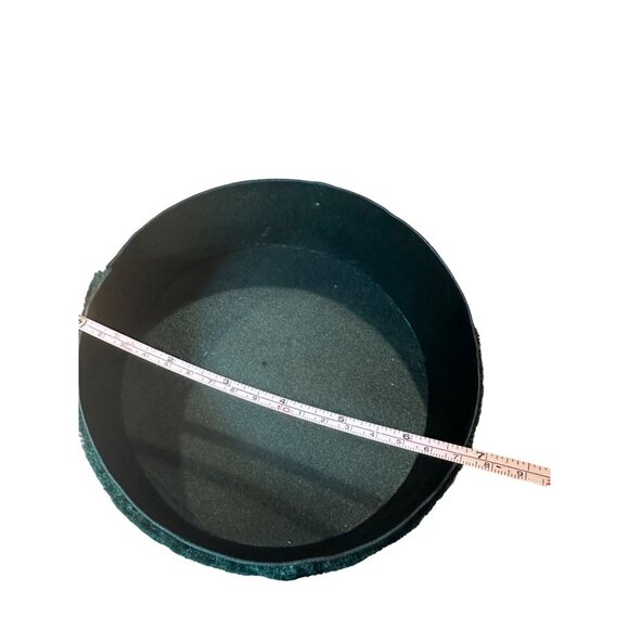 VTG poinsettia Velvet Embroidered Christmas Box Sequin Beads holiday table decor - Picture 9 of 12